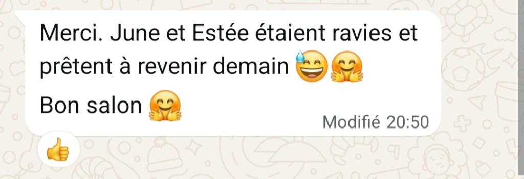 Avis parents Espace Enfants Salon Pour l'Amour du Fil avril 2025 Nantes Parc des Expositions