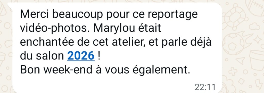 Avis parents Espace Enfants Salon Pour l'Amour du Fil avril 2025 Nantes Parc des Expositions