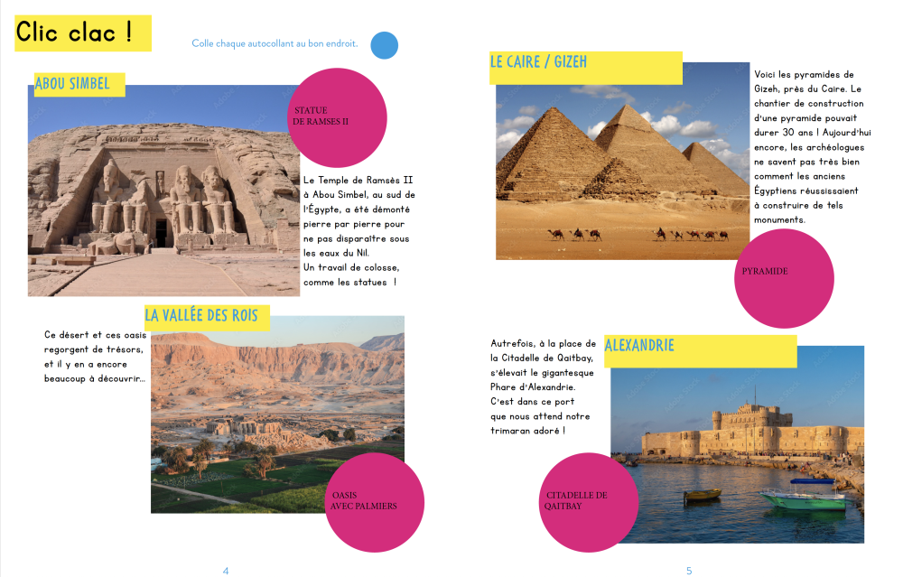 Recherche iconographique Les MiniMondes Egypte